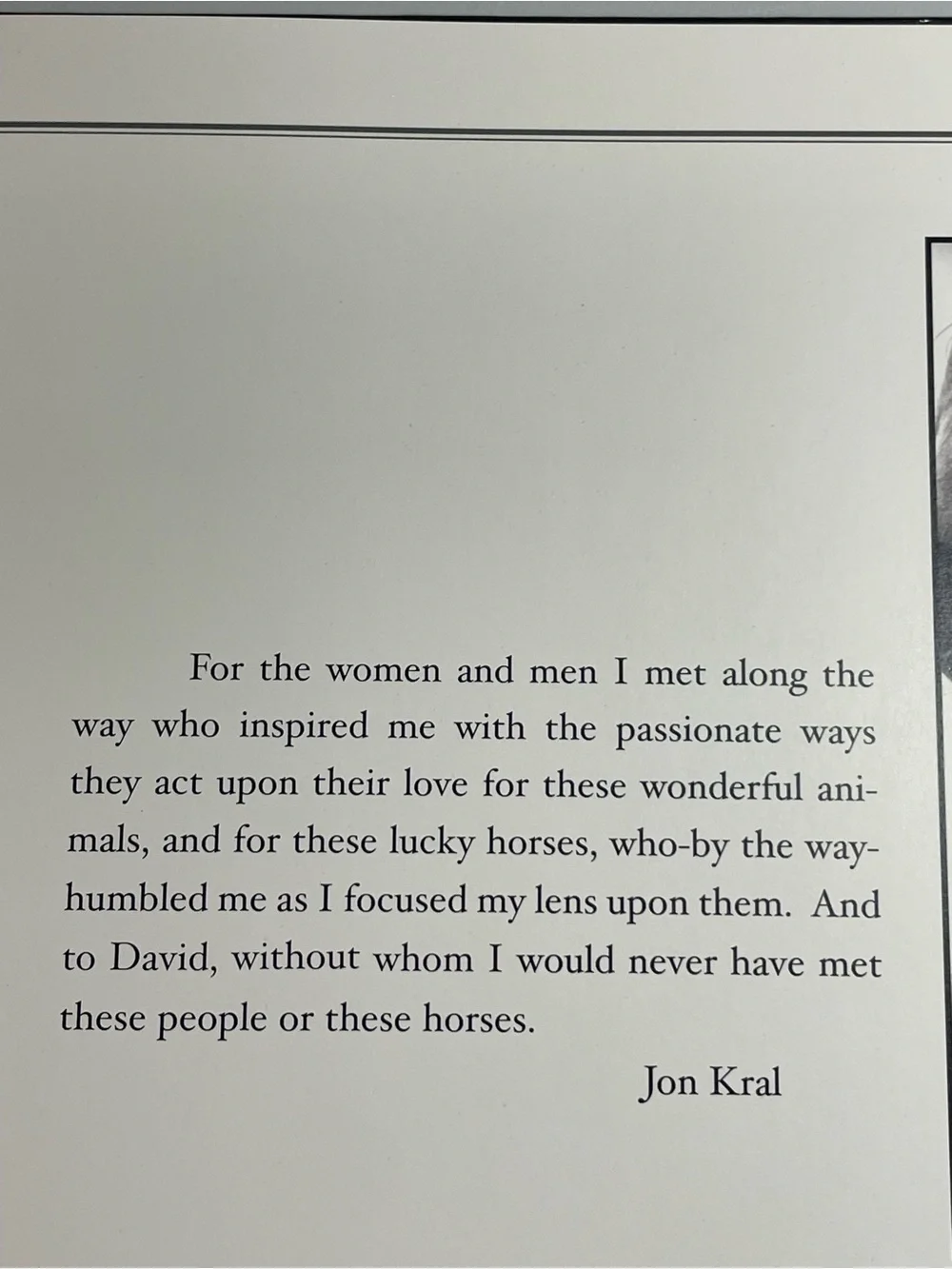 SIGNED Hardcover Saving Leslie Jones by Jon Kral Horse Photography Book